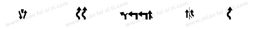 Roadgeek 2005 Mitte字体转换